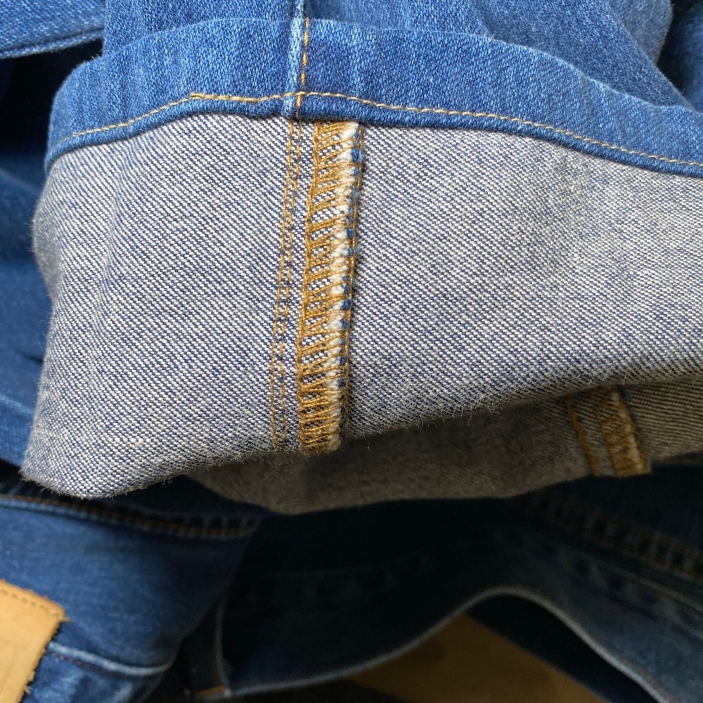 Faconnable Men's Straight Leg Blue Jeans 38L Cotton Made in Macau Design France - Picture 9 of 10
